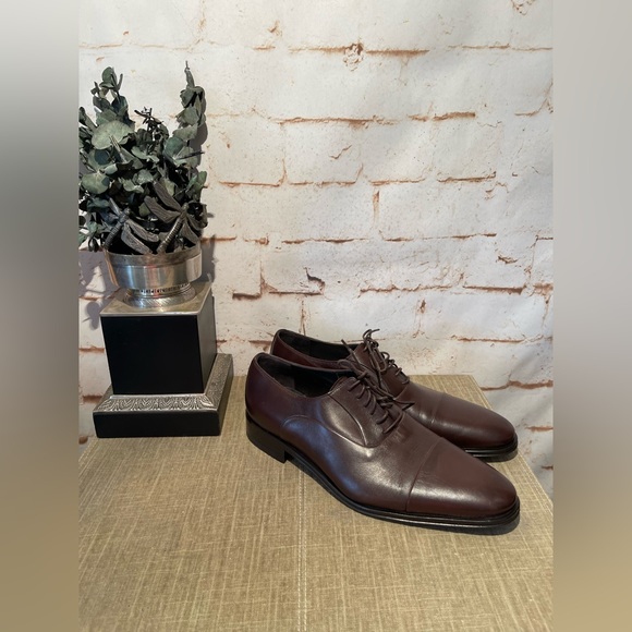 Bruno Magli Maioco Leather Oxford Brown 10 Men NWOT main image 4